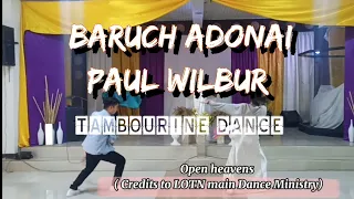 Baruch Adonail | Paul Wilbur | Tambourine dance steps #tambourinedance