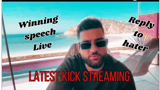 Karan Aujla Latest Kick Live (Full Video)| Karan Aujla Live Reply to Haters | Winning Speech Live