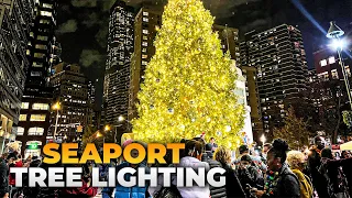 ✨NYC Christmas✨Wall Street & Seaport Christmas Tree Lighting 2021