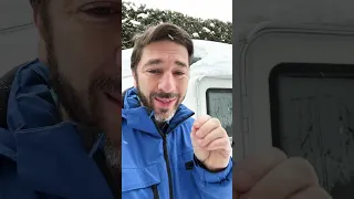 Notre caravane est complètement gelé