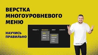 Как сверстать выпадающее многоуровневое меню