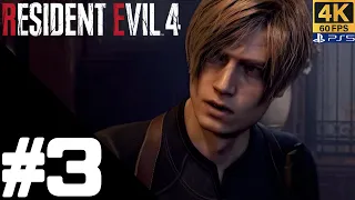 RESIDENT EVIL 4 REMAKE Walkthrough Gameplay Part 3 – PS5 4K 60FPS No Commentary