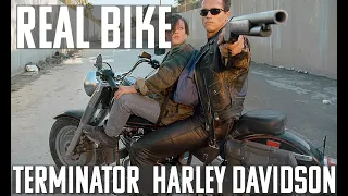 ARNOLD - TERMINATOR 2 HARLEY-DAVIDSON MOTORCYCLE - FAT BOY!!!