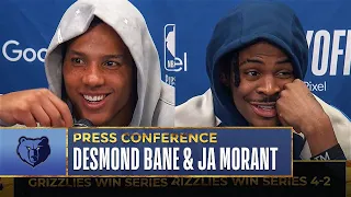 Desmond Bane & Ja Morant Speak Candidly On Round 1 Win & Warriors Matchup! | Post Game Presser