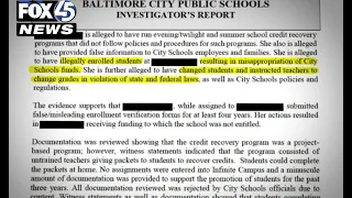 Baltimore Schools releases Augusta Fells report, finds employees violated state, federal laws