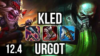 KLED vs URGOT (TOP) | 4.1M mastery, 7 solo kills, 800+ games | BR Diamond | 12.4