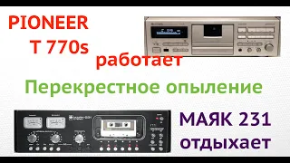 Перекрестное опыление  Пионер 770 играет запись МАЯК 231