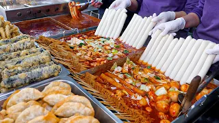밀떡 vs 쌀떡?! 한국인 최애 길거리음식 군침도는 떡볶이 분식집 BEST 2 spicy rice cake, Tteokbokki - Korean street food