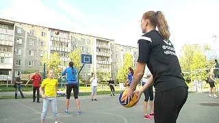 23.07.2015 Волейбольная тренировка на школьном стадионе