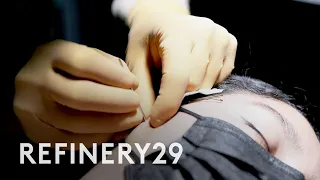 I Got My First Surface Bar Piercing | Macro Beauty | Refinery29