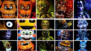 Five Nights at Freddy's 1-4 + Sister Location Jumpscare Simulator | FNAF Game