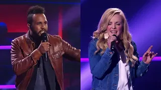 Mikhail Laxton vs Tameaka Powell - Hold Back The River | The Voice Au 4 (2015) | Battle Rounds