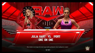 WWE 2K24: Ivory vs Julia Hart(c)