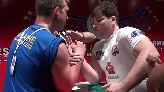 Sergey Tokarev Vs Genadi Kvikvinia (XXI European Armwrestling Championship Antalya Turkey 2011)