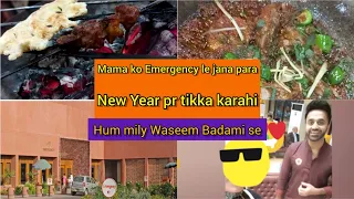 New Year pr mily Waseem Badami se-Mama ko Emergency le jana para😔 #waseembadami @WaseemBadamii