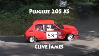 Peugeot 205 XS at the 5 clubs hillclimb meeting Wiscombe Park September 2014 Clive James