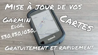 Comment changer de fond de carte sur un GPS Garmin? Gratuitement,facilement, adapté  VTT (GPS VELO)