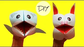 Hand puppets from paper | Toy animals DIY | Easy origami animals