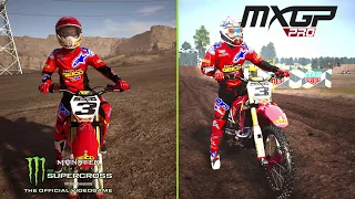 Supercross The Game VS MXGP PRO | Gameplay Video Comparison