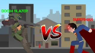 Doom slayer vs Superman - Animation