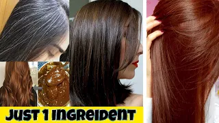 Coffee BROWN HAIR DYE at Home 100% Result with in 15 Minutes Silky & Manageable