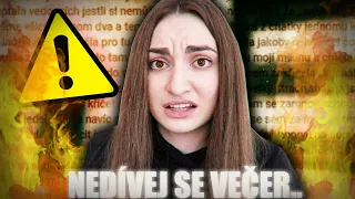 nepouštěj si tohle večer..⚠️(čtu vaše strašidelné příběhy)