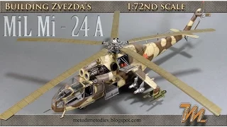 Mil Mi-24A 1/72 Zvezda - built plastic scale model