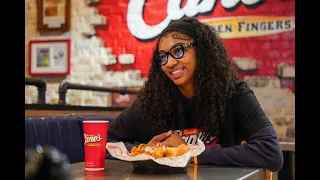 Angel Reese Takes Over Shift At Raising Cane’s | VIBE