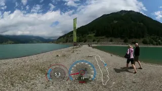 Garmin 360° VR Virtual Indoor Cycling Workout Italy Alp Lake Tour Ultra HD