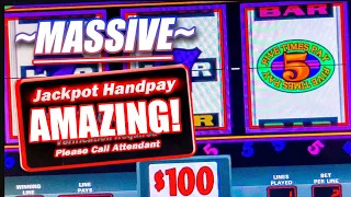 EXTREME SLOT PLAY ★ 5x TIMES PAY ★ $200 A SPIN ➜ JACKPOT HANDPAY!
