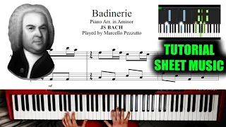 'Badinerie' Bach - Solo Piano - Marcello Pezzutto [FREE SHEET MUSIC]