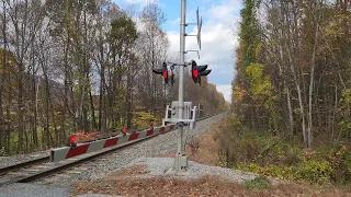 [4K60] 80 MPH Amtrak Vermonter 57 Blows By 10/28/2023