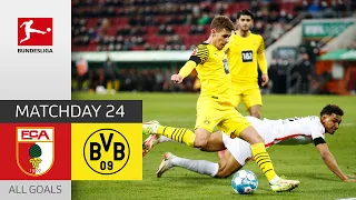 FCA Claim Valuable Point vs Dortmund | Augsburg - BVB 1-1 | All Goals | MD 24 – Bundesliga 21/22