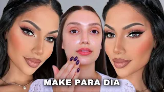 MAQUIAGEM LINDA PARA EVENTOS DURANTE O DIA *inspiração GRINGA*