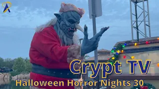 Crypt TV Scare Zone at Halloween Horror Nights 2021