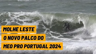 Molhe Leste é o palco! Treino dos tops da WSL na nova locação do MEO Pro Portugal 2024 #WSL