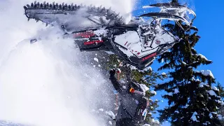 CRAZY SNOWMOBILE FAILS & WINS 2023 Hill Climbing, Jumps & Crashes