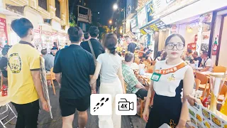 [🇻🇳 4K] Nighttime Stroll at Hanoi's Hoan Kiem Lake | 40-Minute Walking Street Tour