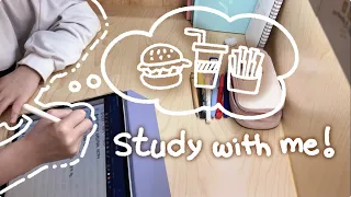 ˚₊· study with me !!.͙·☽/ 2hour📖🌧️