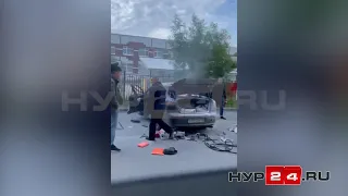 В Новом Уренгое взорвался автомобиль