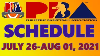 PBA GAME SCHEDULE I PHILIPPINE CUP SEASON 46 I JULY 26-AUGUST 01, 2021 I INTERGA