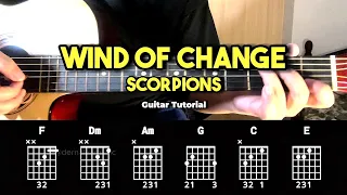 Wind Of Change - Scorpions | Easy Guitar Chords Tutorial For Beginners (CHORDS & LYRICS)