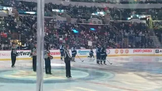 Winnipeg Jets vs Chicago Blackhawks Intros February 14, 2022