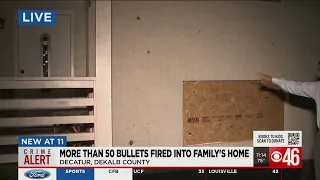 More than 50 bullets fired into Decatur family's home, police investigate