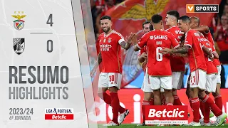 Resumo: Benfica 4-0 Vitória SC (Liga 23/24 #4)