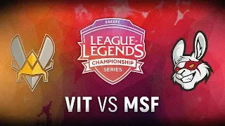 VIT vs. MSF - 3rd Place Decider Game 1 | EU LCS Summer Finals | Vitality vs. Misfits Gaming (2018)