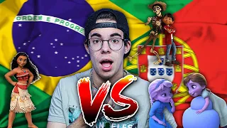 PORTUGAL vs. BRASIL - MÚSICAS DA DISNEY!!! - PARTE 2