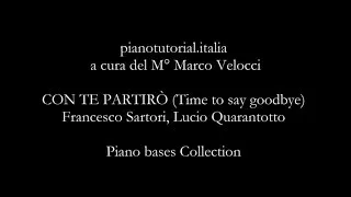 CON TE PARTIRÒ (Time to say goodbye) -  Backing track - SHEET MUSIC - Piano bases Collection