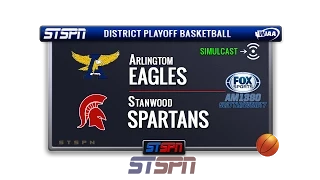 Arlington vs Stanwood District Boys Basketball Semifinals