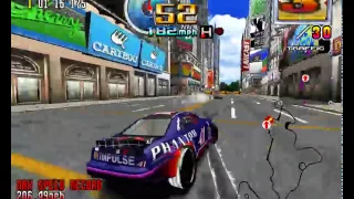 Challenge Course, Hard Car - Daytona USA 2: Power Edition (60fps)